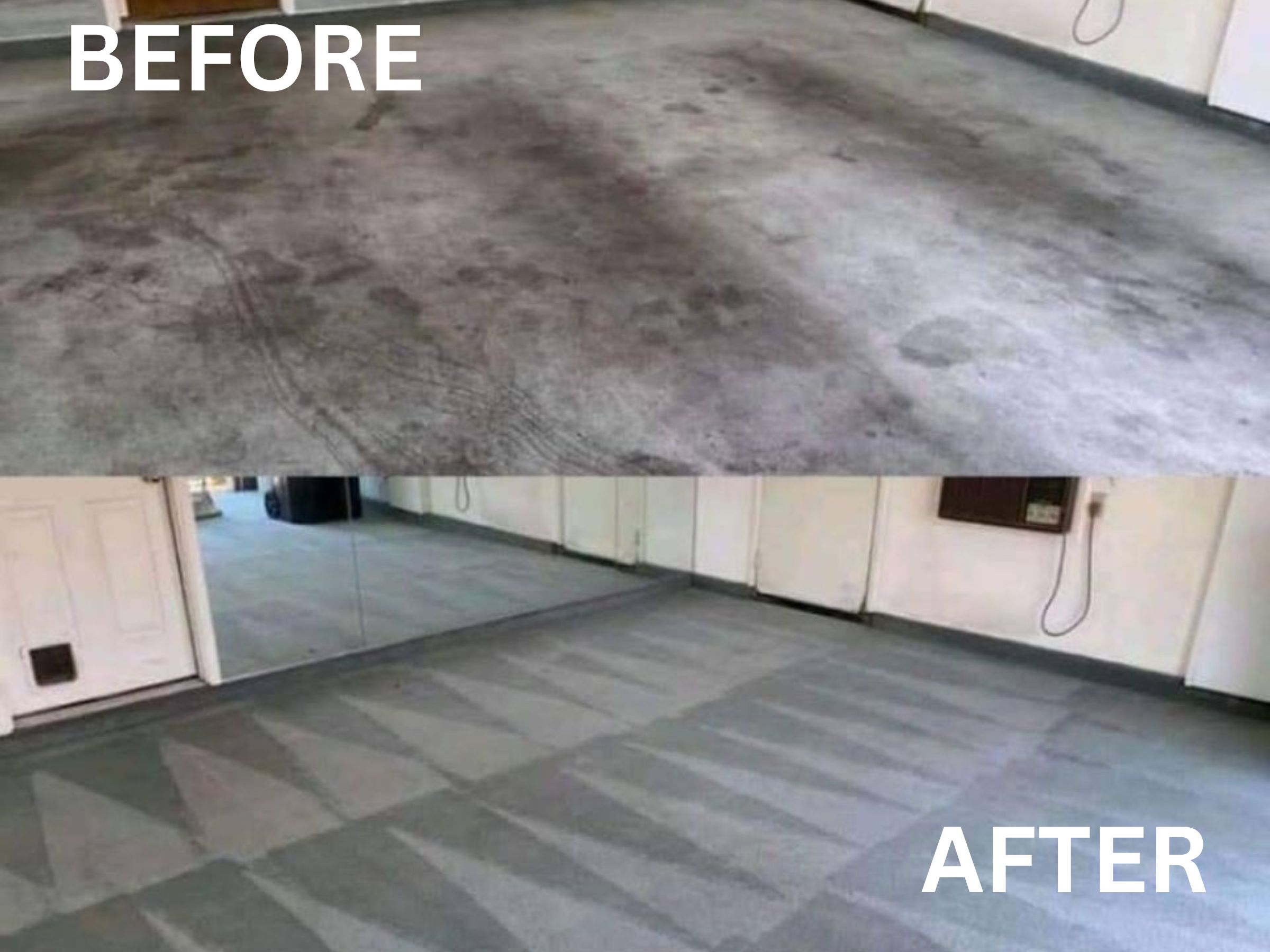 Carpet Cleaning Denver CO before-and-after deep stain removal.