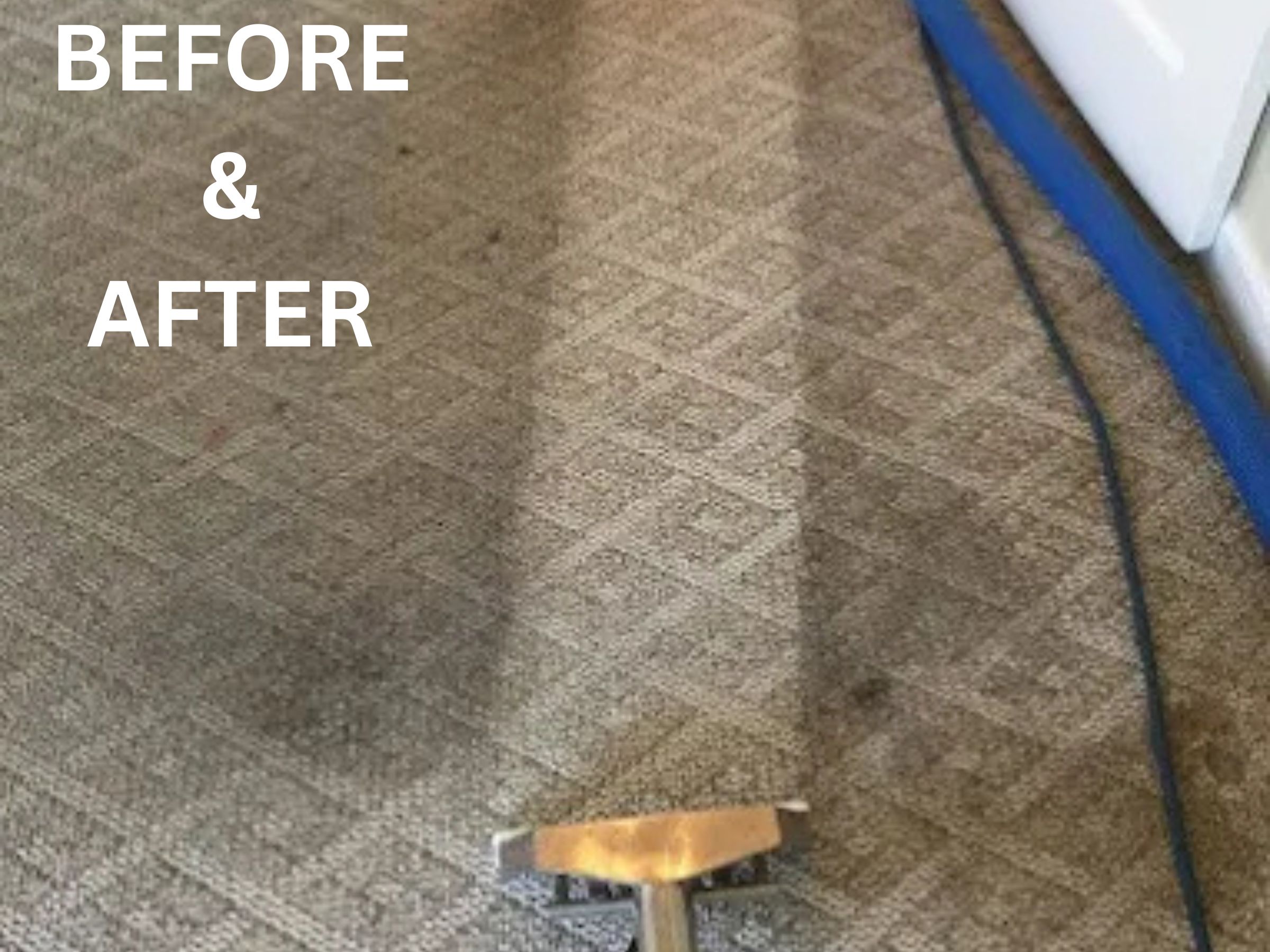 Carpet Cleaning Denver CO before-and-after carpet stain removal.